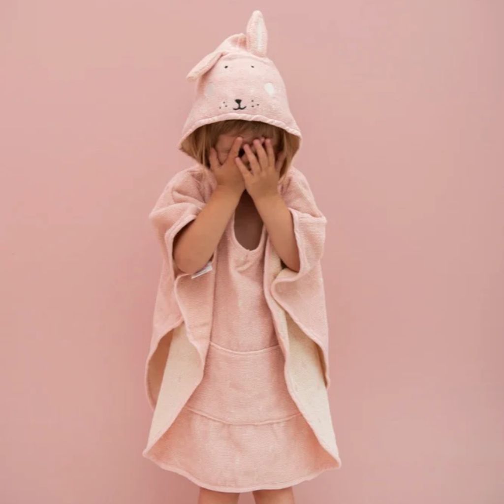Poncho de Bain Enfant à Capuche - Mrs. Rabbit