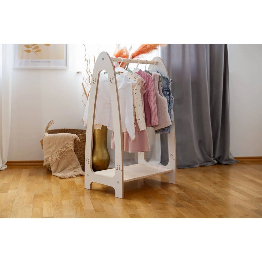 Portant Vêtements Enfant Design - Blanc