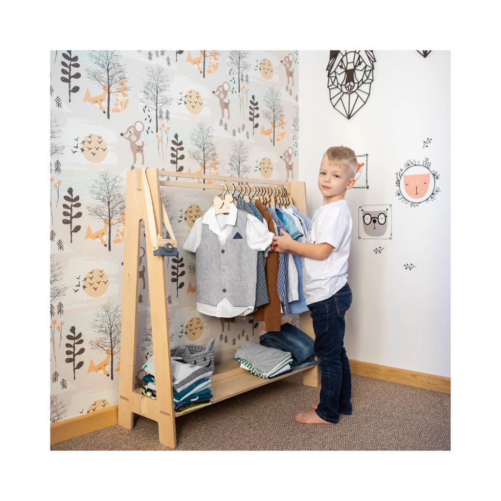Portant à Vêtements Montessori pour Tout-Petits