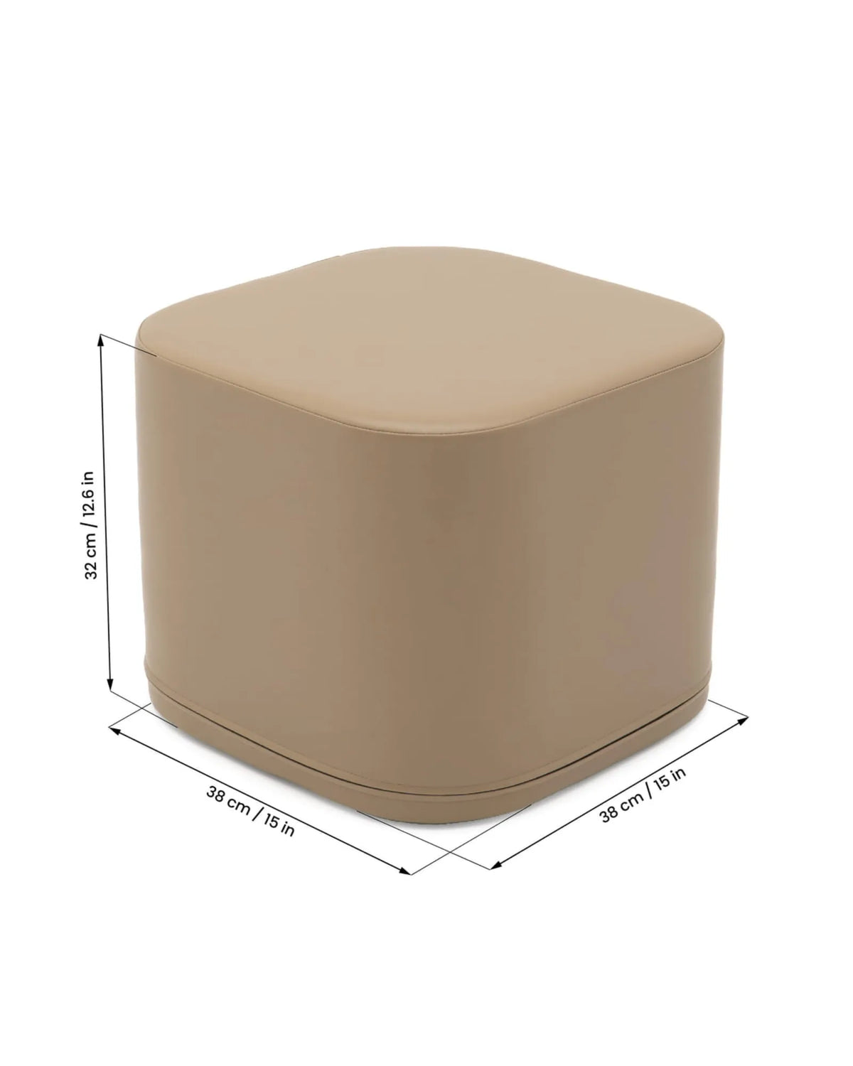 Pouf Cube Montessori Beige – Montessori pour enfant – photo 4