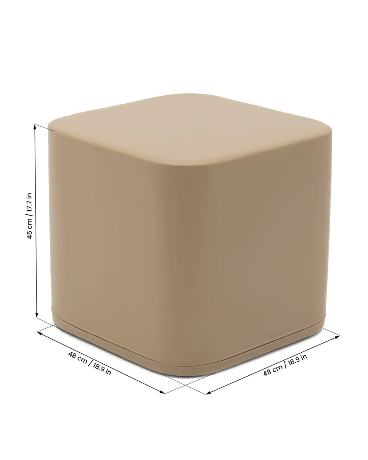 Pouf Cube Montessori Beige – Montessori pour enfant – photo 3