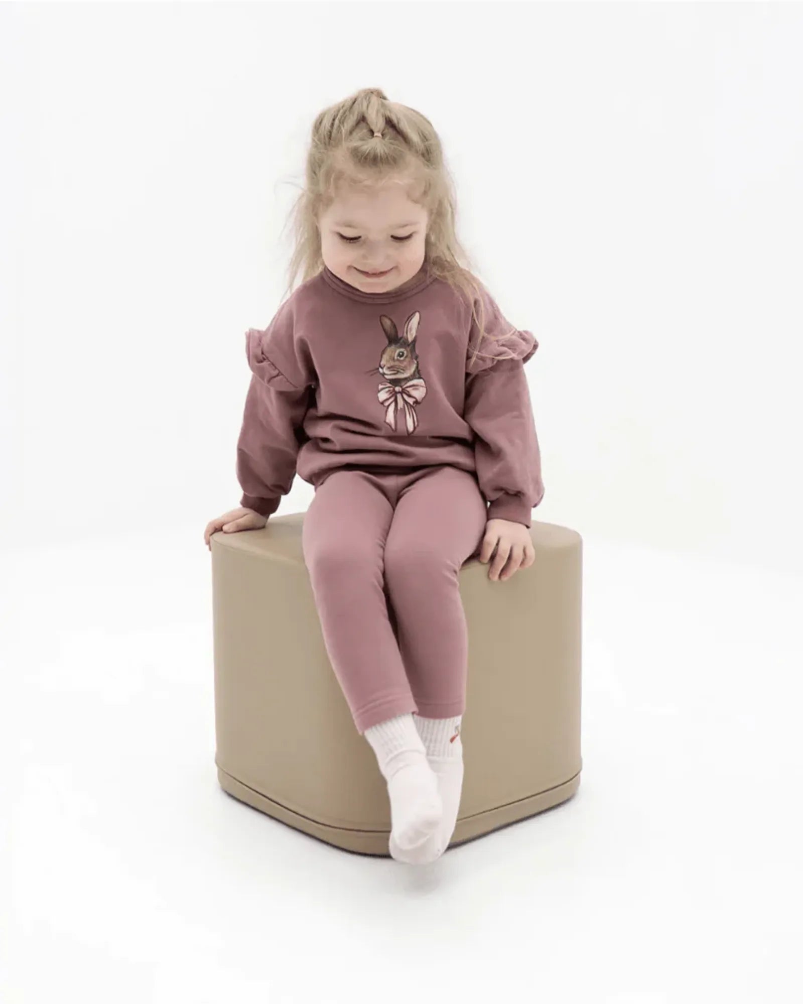 Pouf Cube Montessori Beige – Montessori pour enfant – photo 1