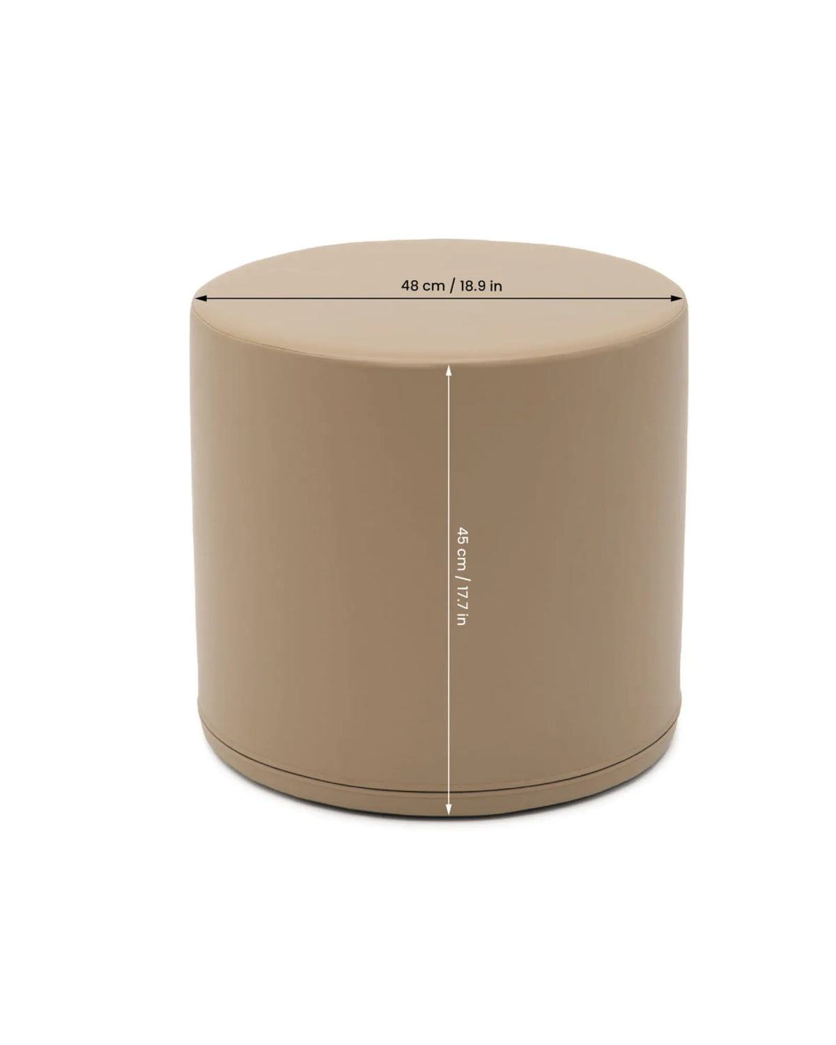 Pouf Cylindre Montessori Beige – Montessori pour enfant – photo 4