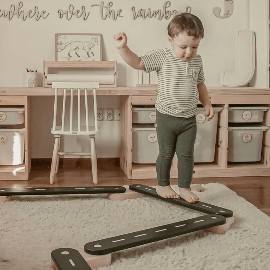 Poutre d'équilibre en bois