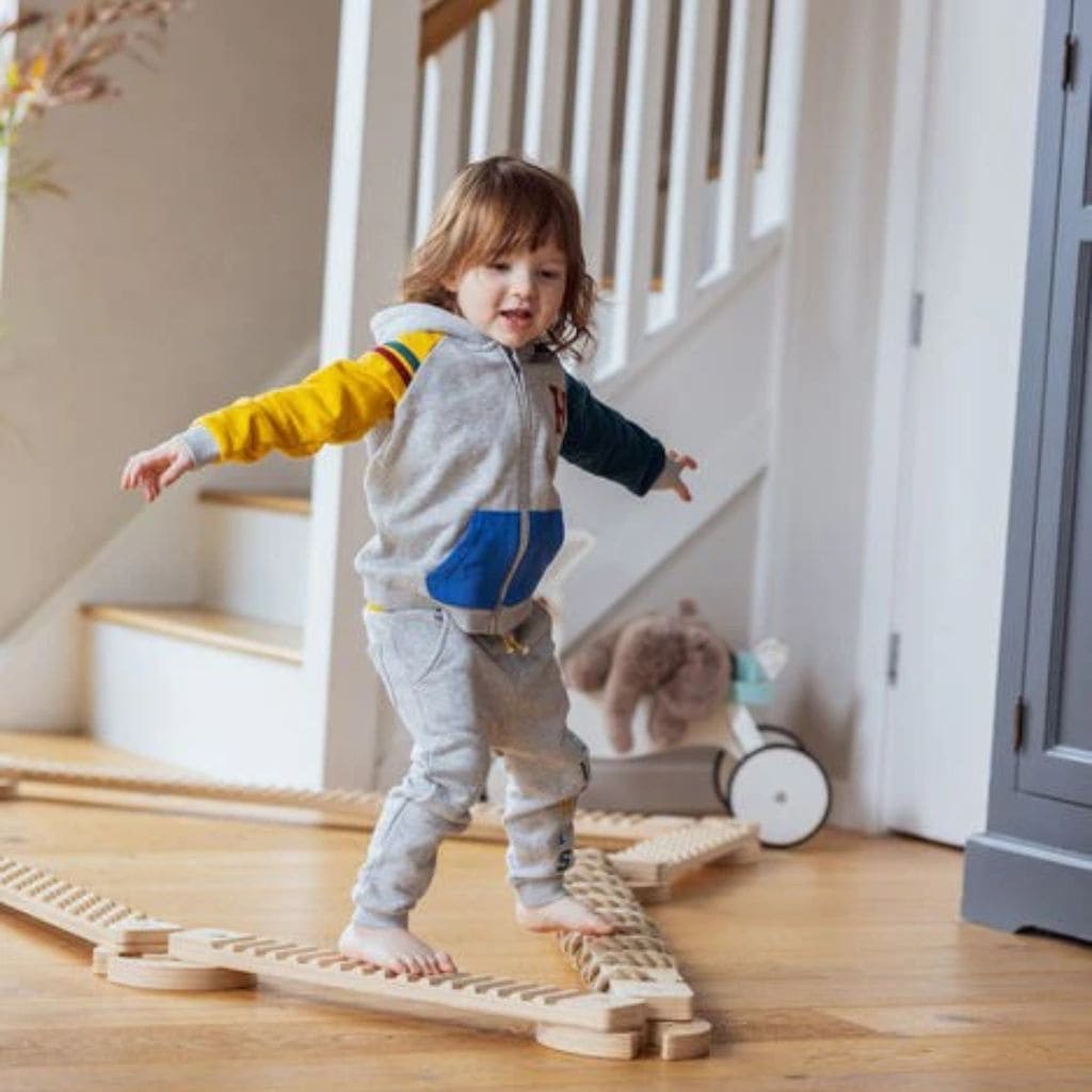 Poutre d’Équilibre en Jute – Set 3 Pièces TipiToo®