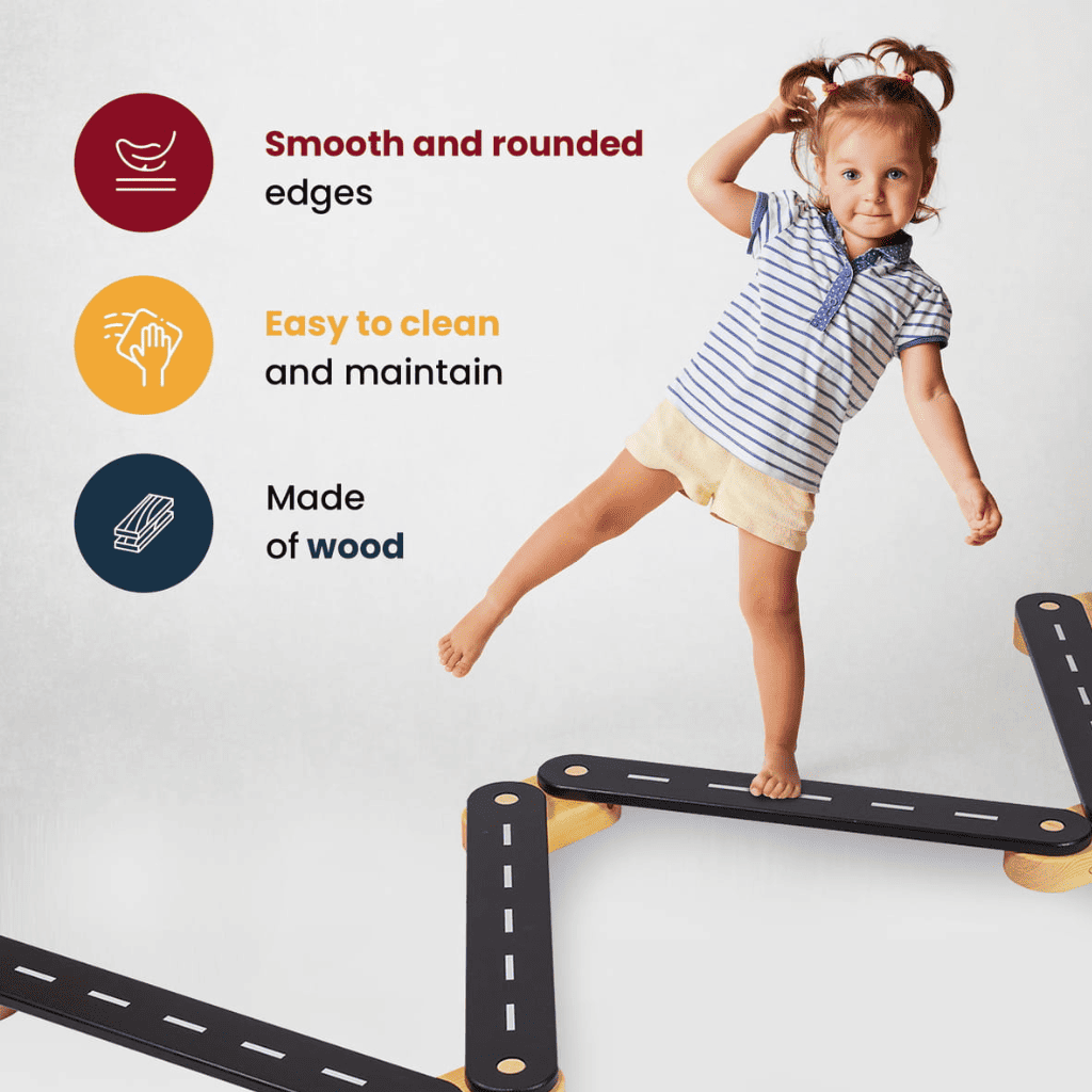 Poutre d'équilibre en bois