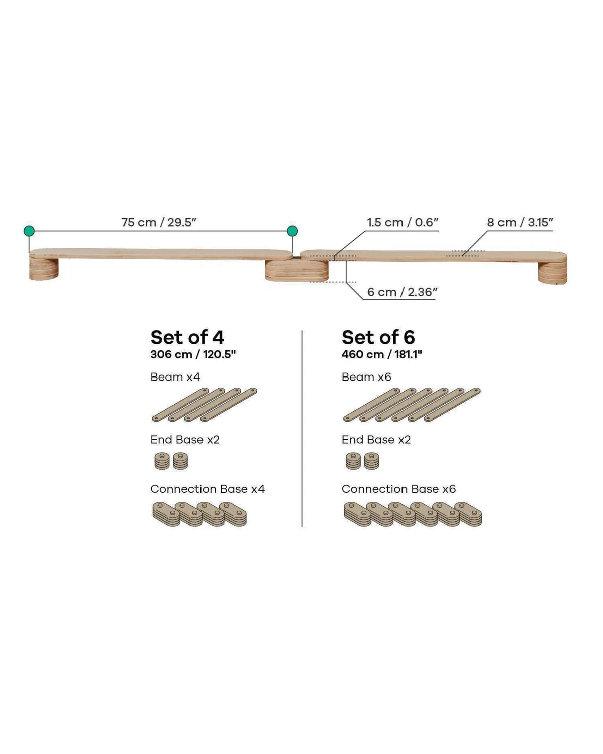Poutres d'Équilibre Modulables "Balance Beam" – Montessori pour enfant – photo 6
