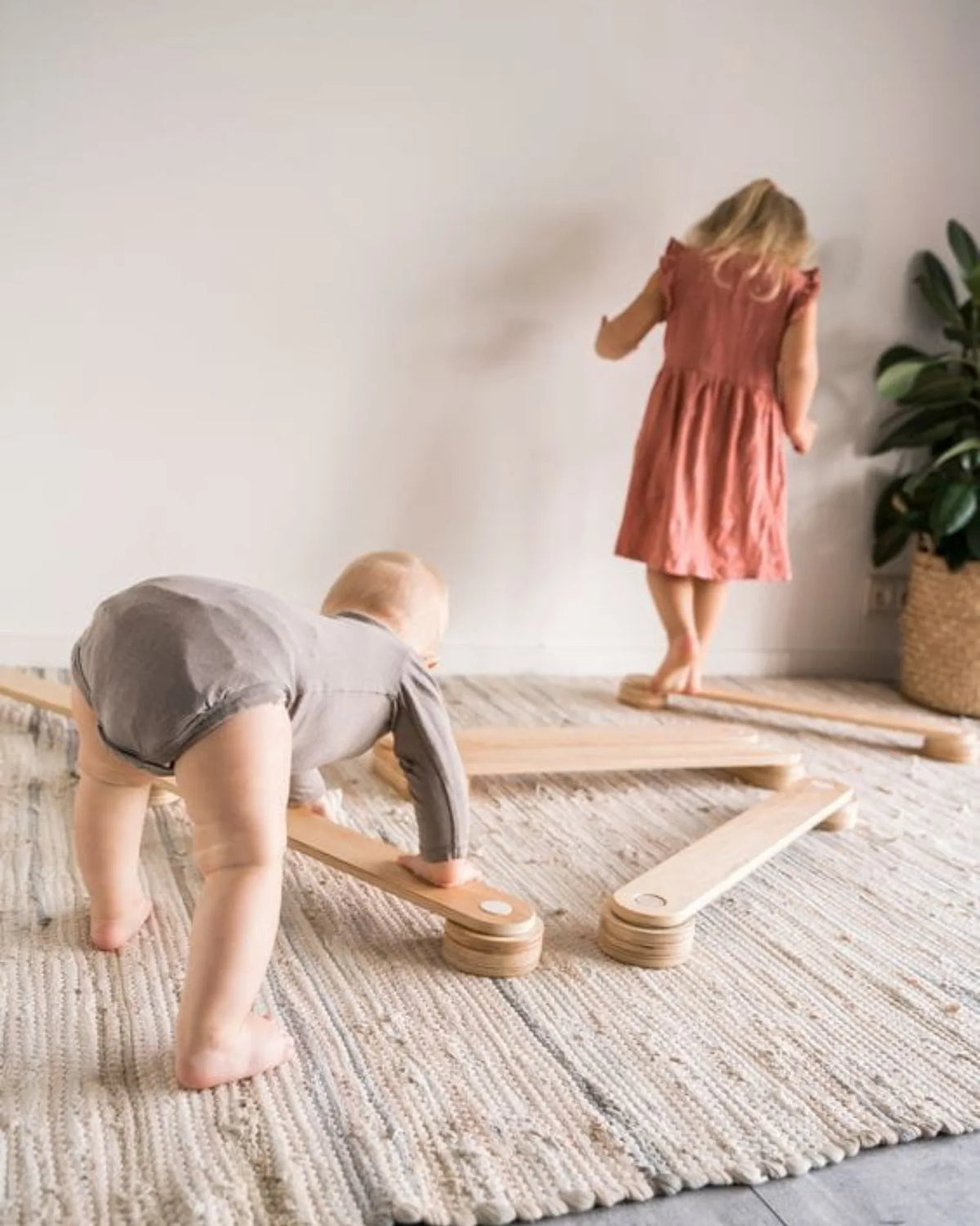 Poutres d'Équilibre en Bois Montessori – Montessori pour enfant – photo 4