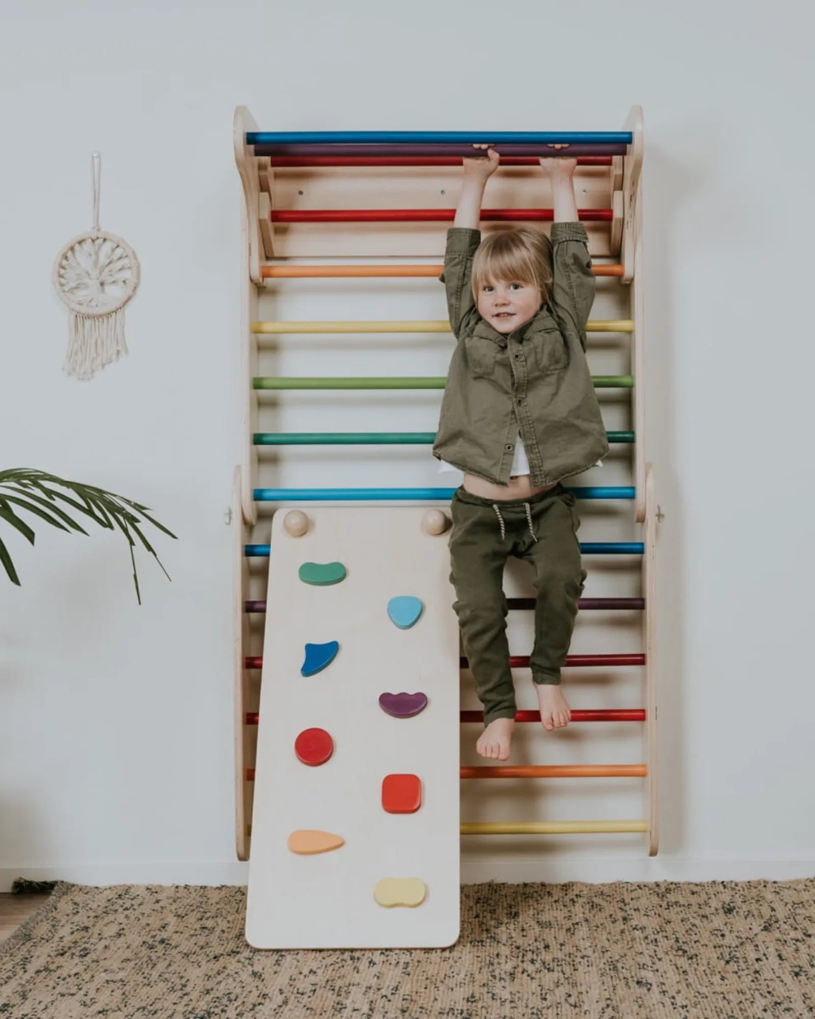 Rampe & Toboggan 2-en-1 – Accessoire Triangle Pikler | leg&go