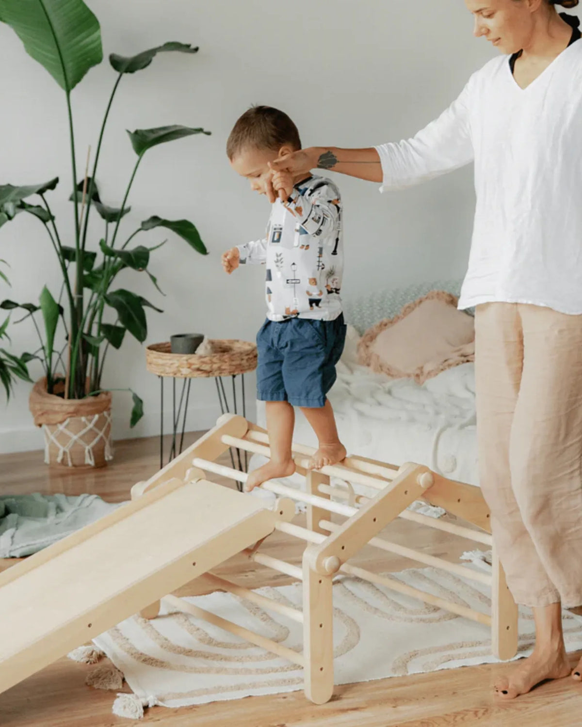 Rampe d'Escalade & Toboggan – Accessoire Structures Pikler | Ette Tete