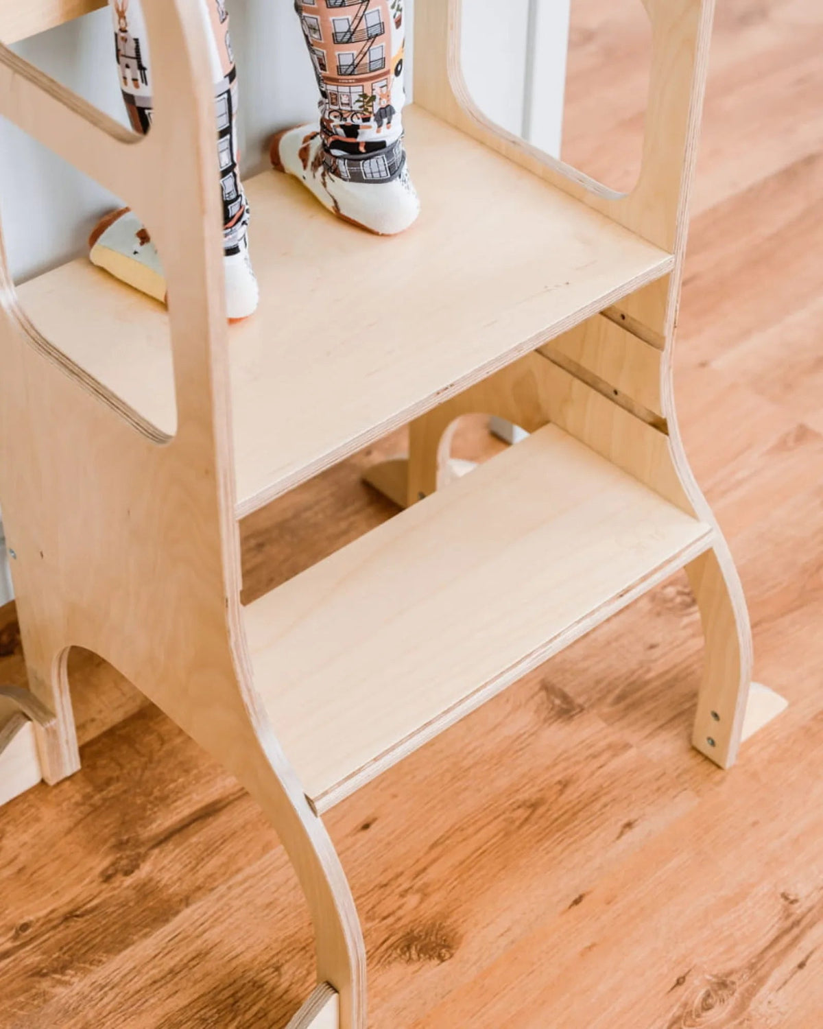 STEP UP — Tour d'Apprentissage Évolutive en Bois Naturel | Motricité Tinitto – Fabrication européenne