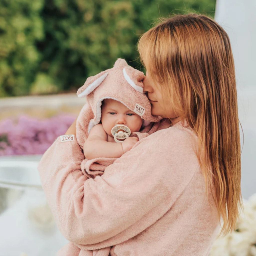 Serviette Cape de Bain Bébé lapin Doux