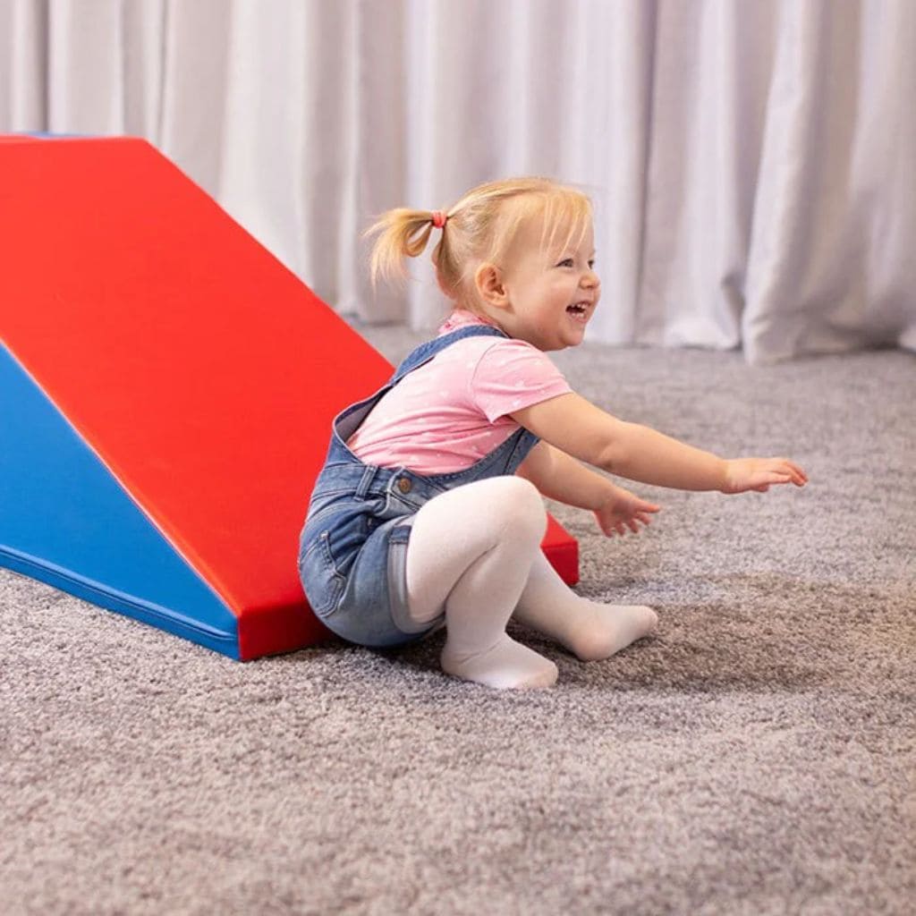 Set Escalier & Toboggan en Mousse Premium - Blue and Red