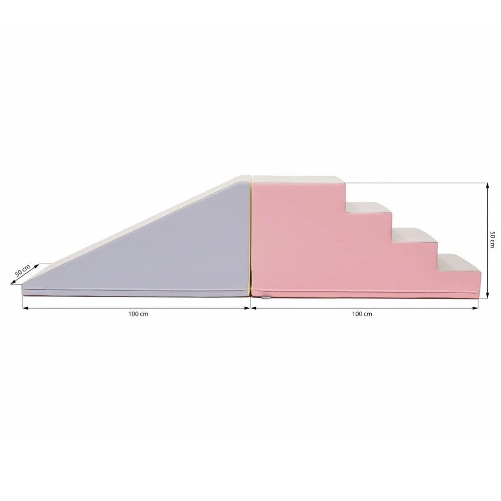 Set Escalier & Toboggan en Mousse Premium - Pastel