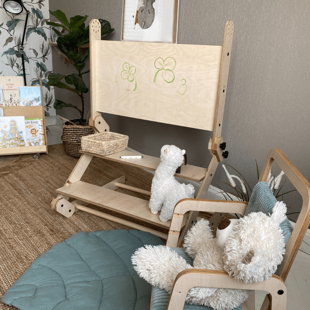 Set d'Escalade &amp; Bureau Créatif "Nabu" – 3 - en - 1 Pliable (Luula) – Montessori pour enfant – photo 1