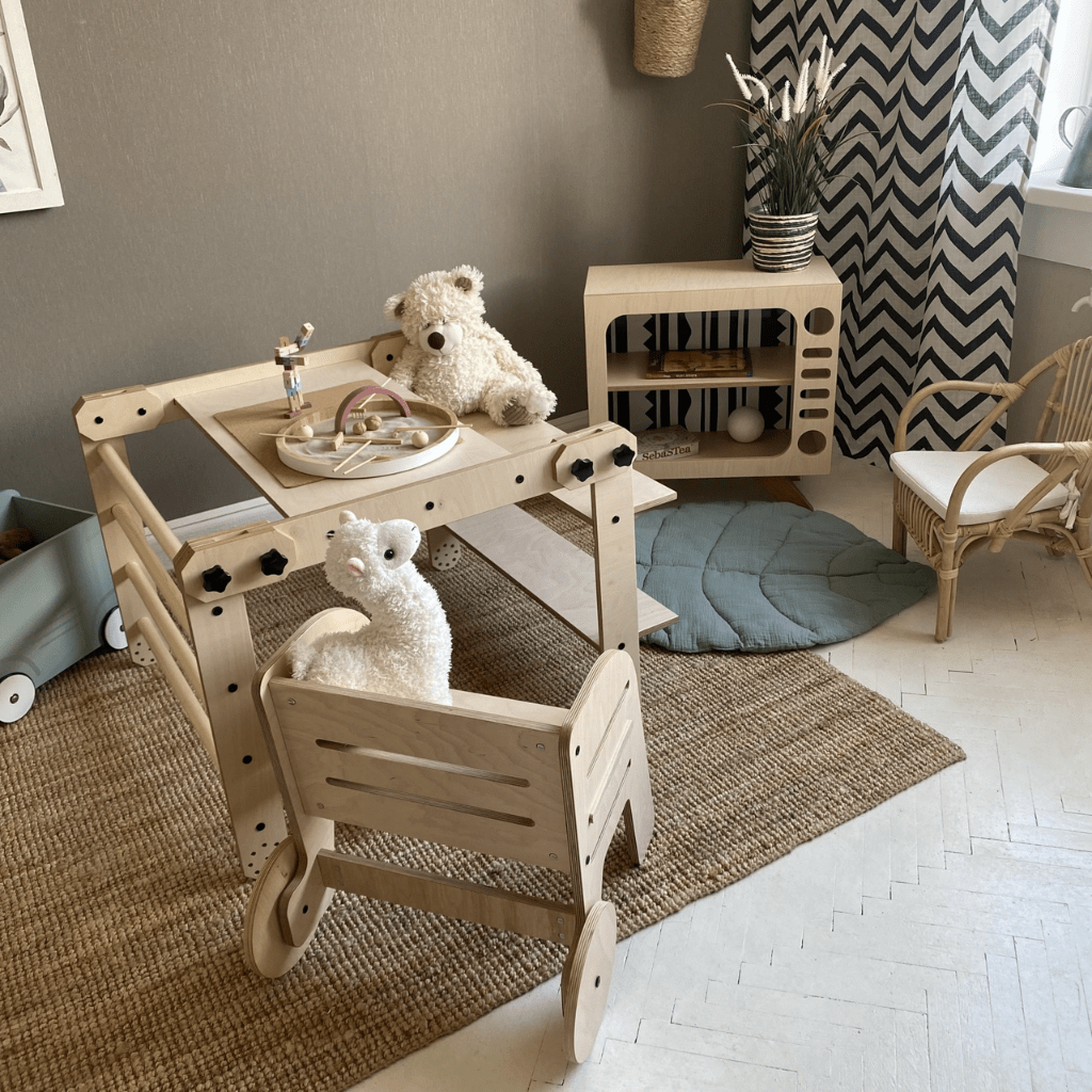 Set d'Escalade & Bureau Créatif "Nabu" – 3 - en - 1 Pliable (Luula) – Montessori pour enfant – photo 5