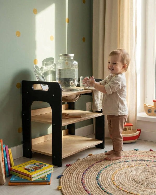 Station de Lavage Montessori en Bois – Montessori pour enfant – photo 1