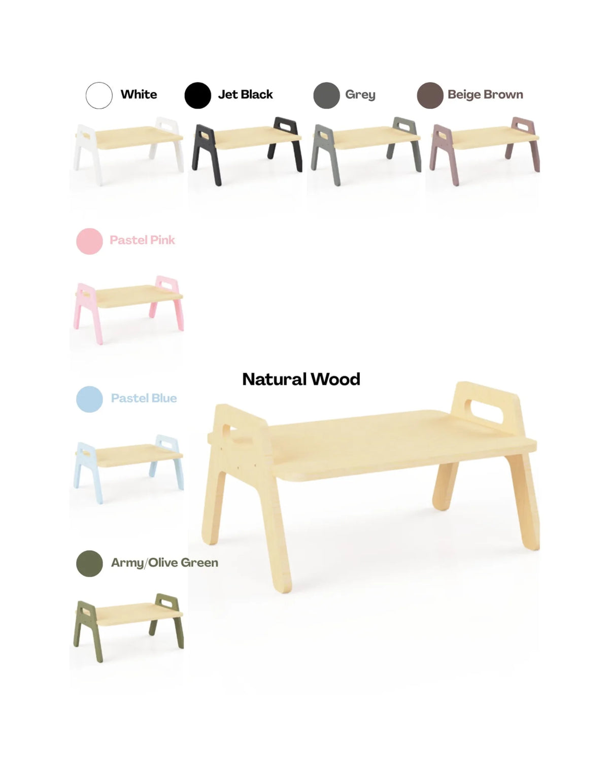 Table Basse Enfant Montessori en Bois – Montessori pour enfant – photo 4
