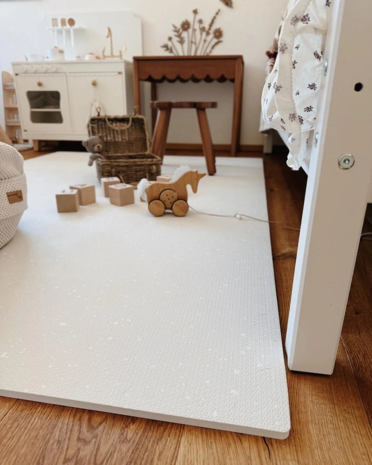 Tapis Puzzle Mousse Spots OLYA KIDS – 120×180 cm | 4 Coloris – Motricité Montessori pour enfant | Tinitto