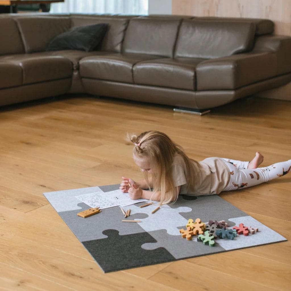 Tapis Puzzle en Feutre – Extension 9 Pièces