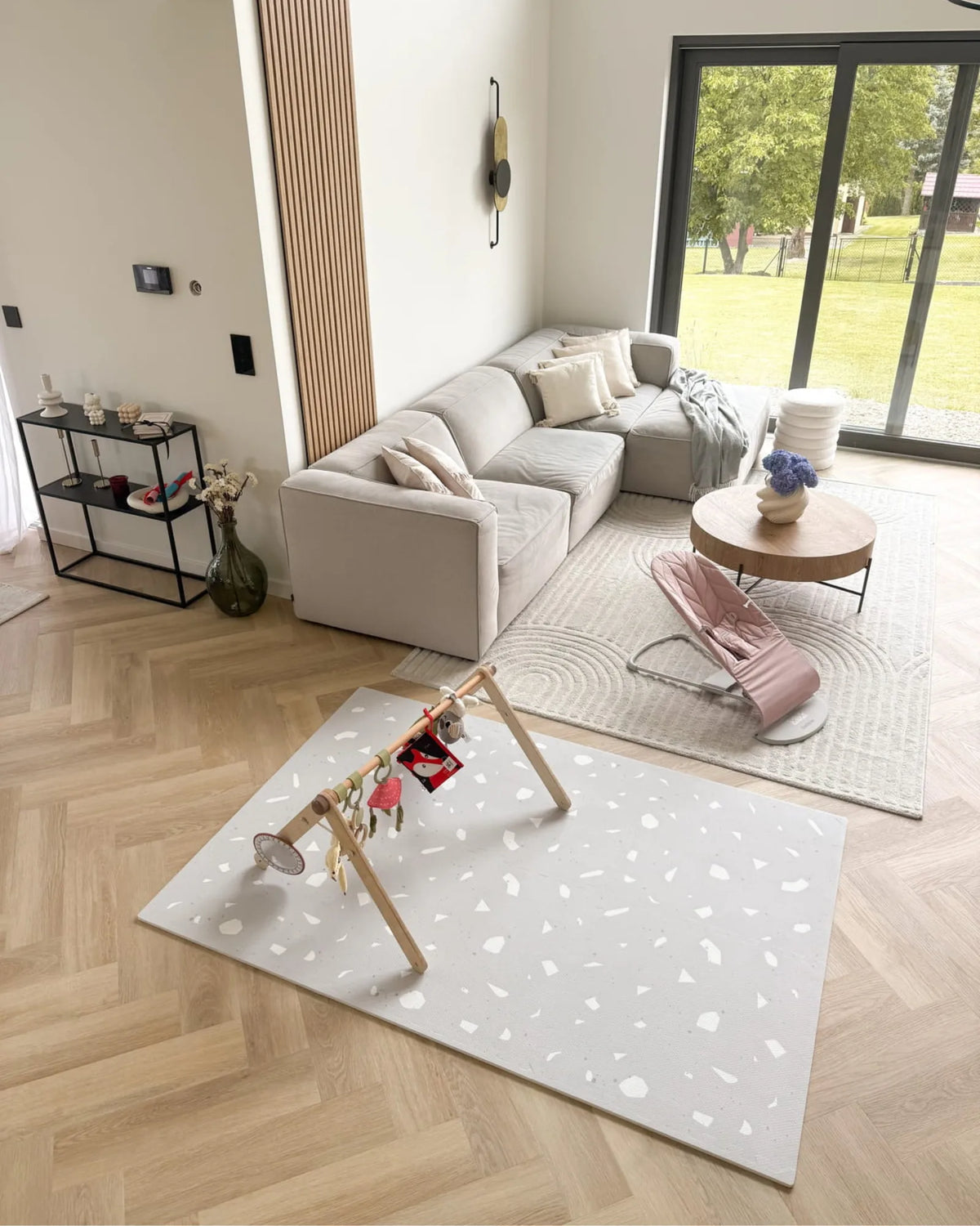 Tapis Puzzle en Mousse – Collection Terrazzo OLYA KIDS – Tapis de jeu Montessori pour enfant | Tinitto