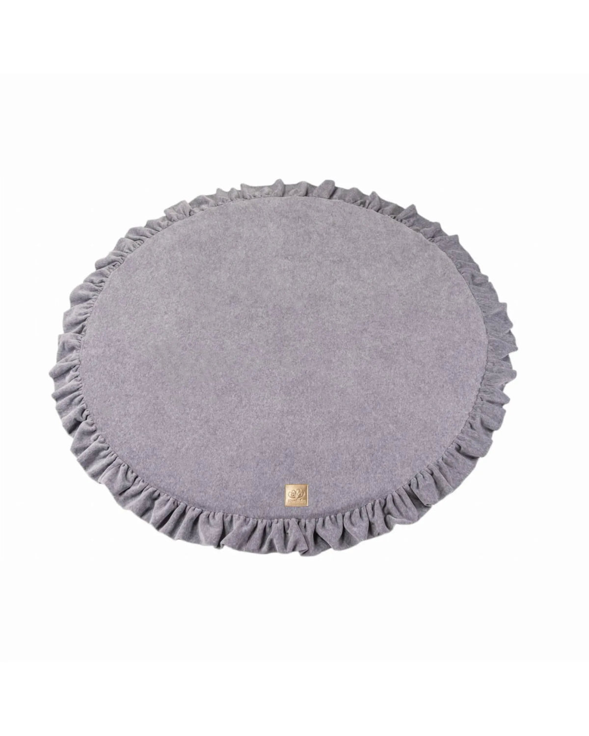 Tapis de Jeu Rond avec Volant — Velours (Ø 100 cm) – Montessori pour enfant – photo 9