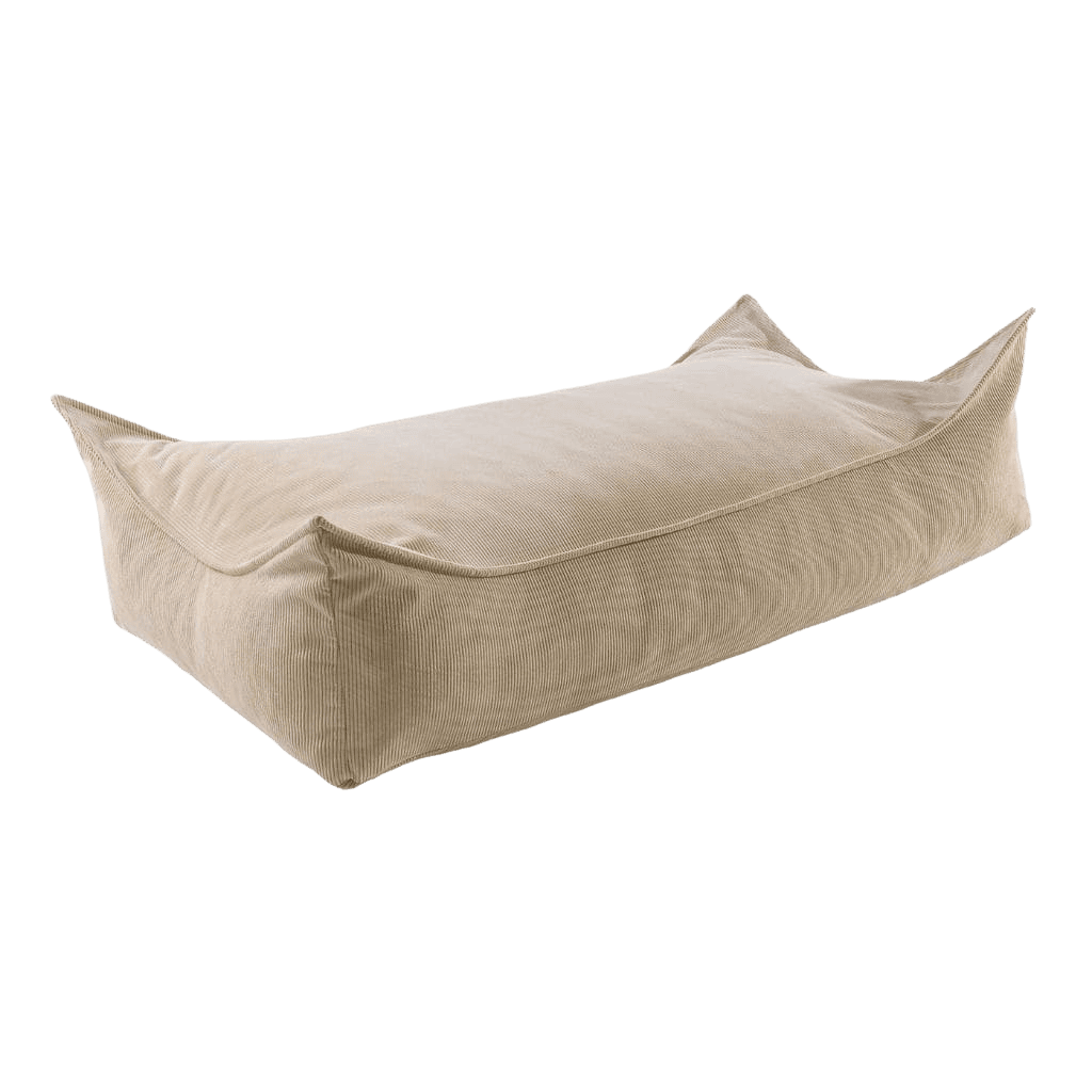 Pouf Enfant Rectangulaire en Velours Côtelé