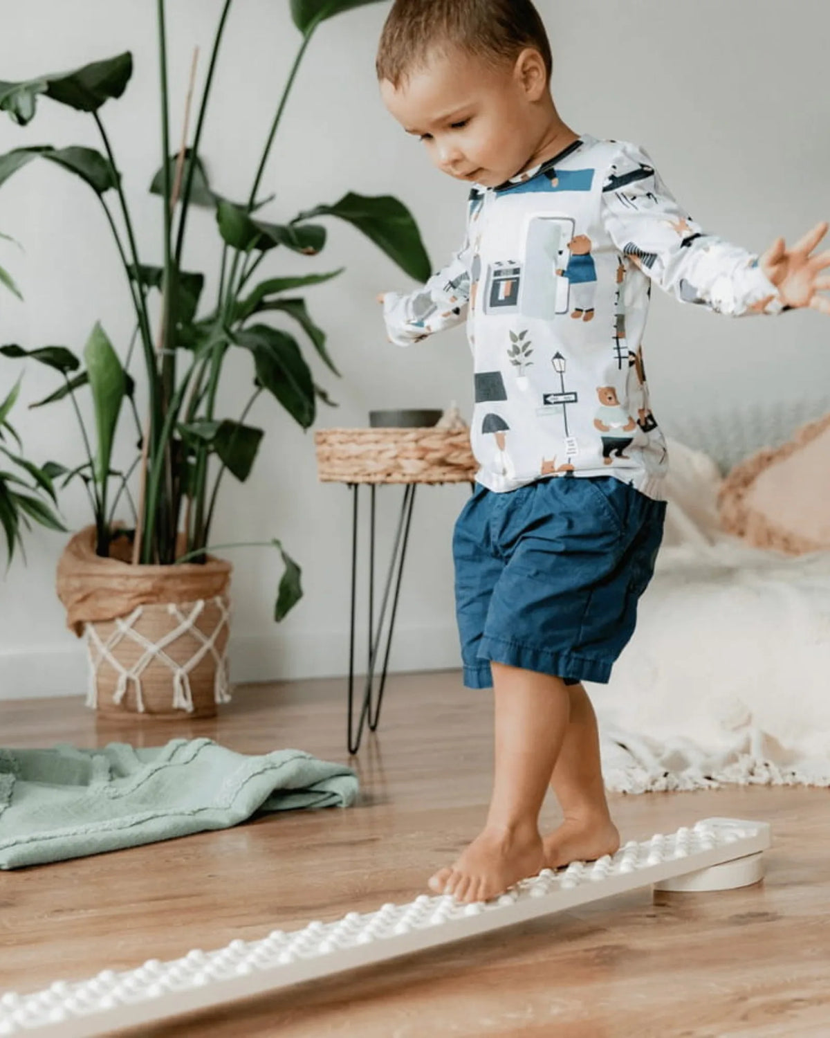 TipiToo® Solo : La poutre d'équilibre sensorielle réversible – Montessori pour enfant – photo 3