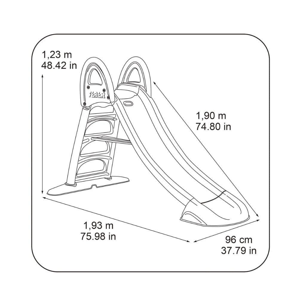 Toboggan Aquatique Feber 190 cm – L’amusement en plein air à l’infini !