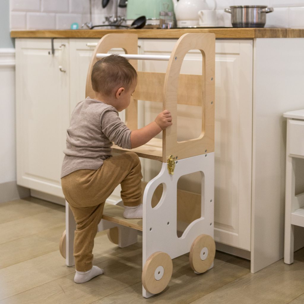 Tour d'Observation 2-en-1 Voiture – Transformable en Table d'Activité