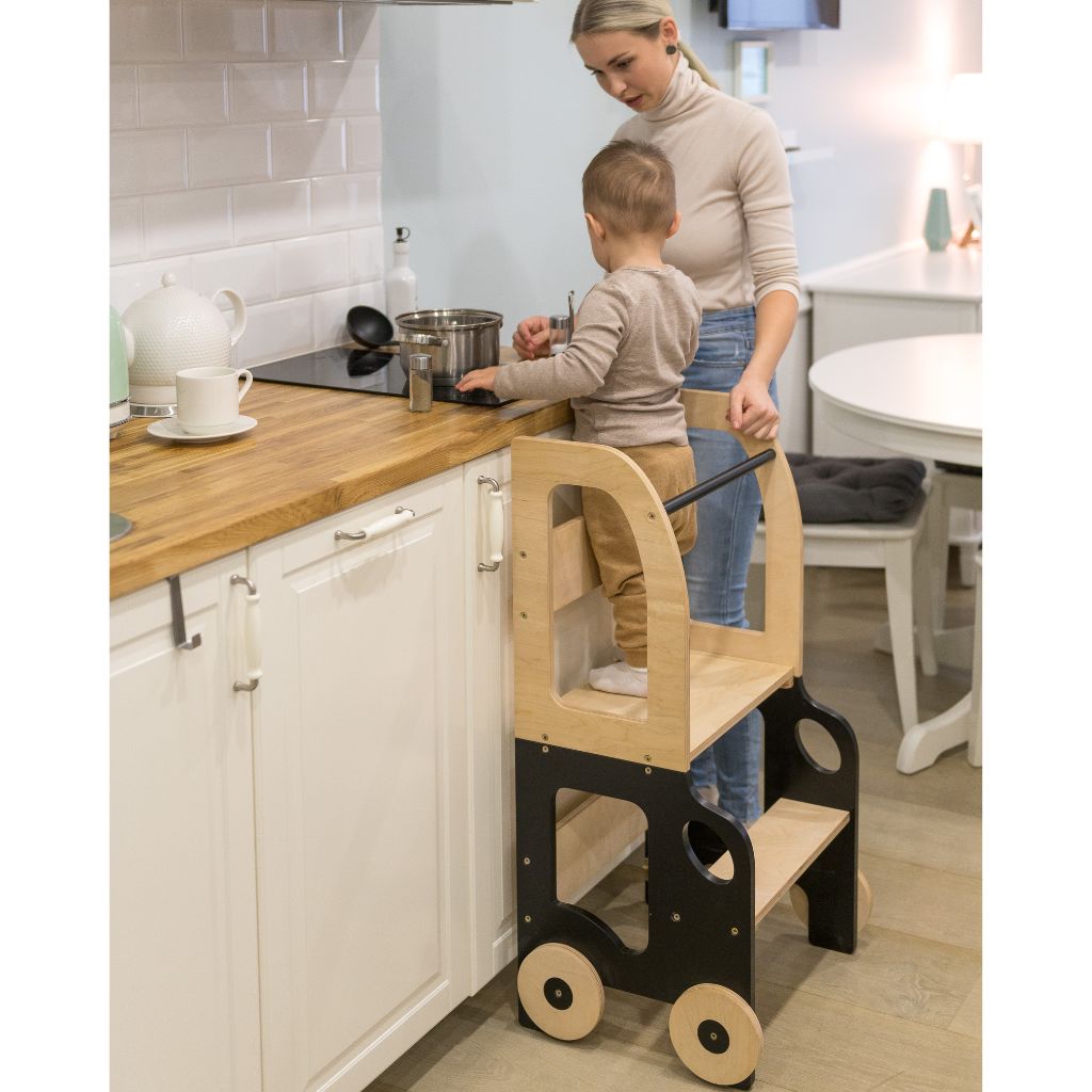 Tour d'Observation 2-en-1 Voiture – Transformable en Table d'Activité