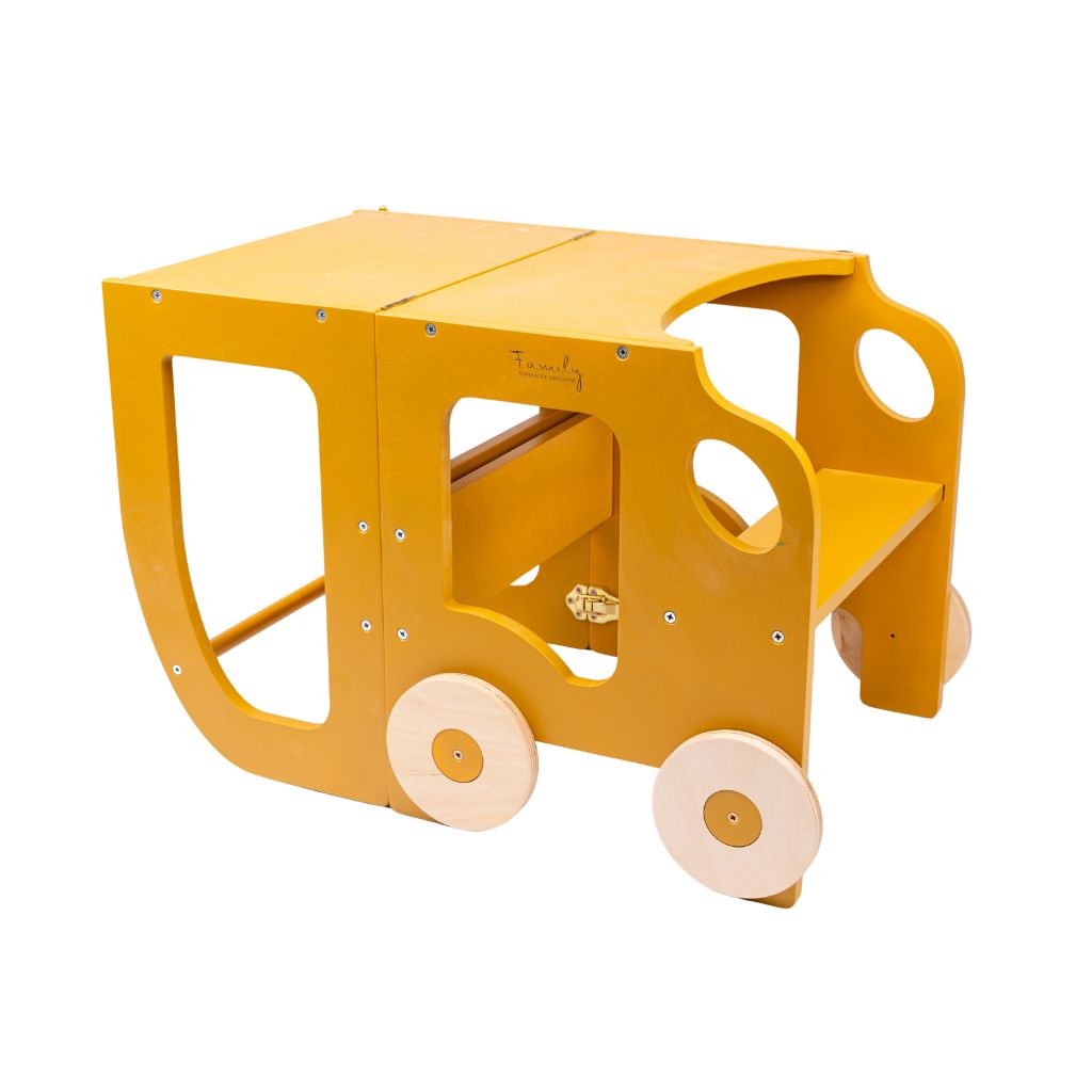 Tour d'Observation 2-en-1 Voiture – Transformable en Table d'Activité