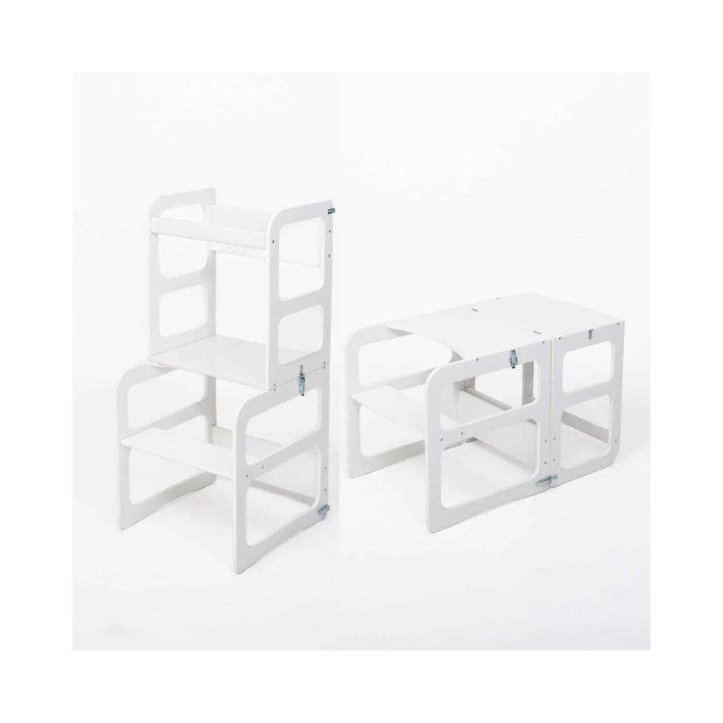 Tour d’Apprentissage Montessori 2-en-1 & Chaise Bébé