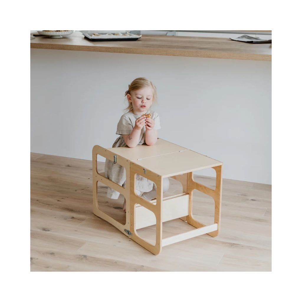 Tour d’Apprentissage Montessori 2-en-1 & Chaise Bébé