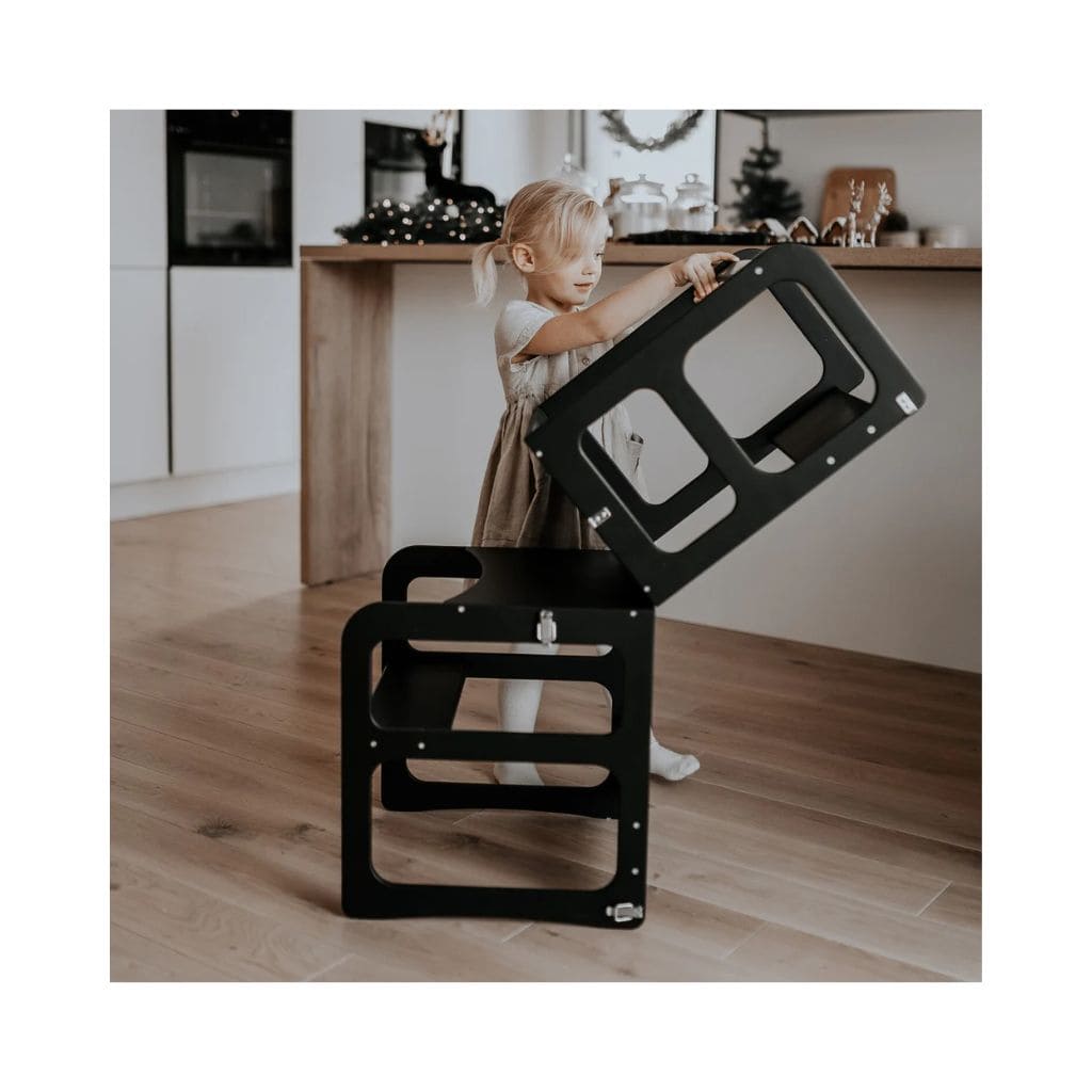 Tour d’Apprentissage Montessori 2-en-1 & Chaise Bébé