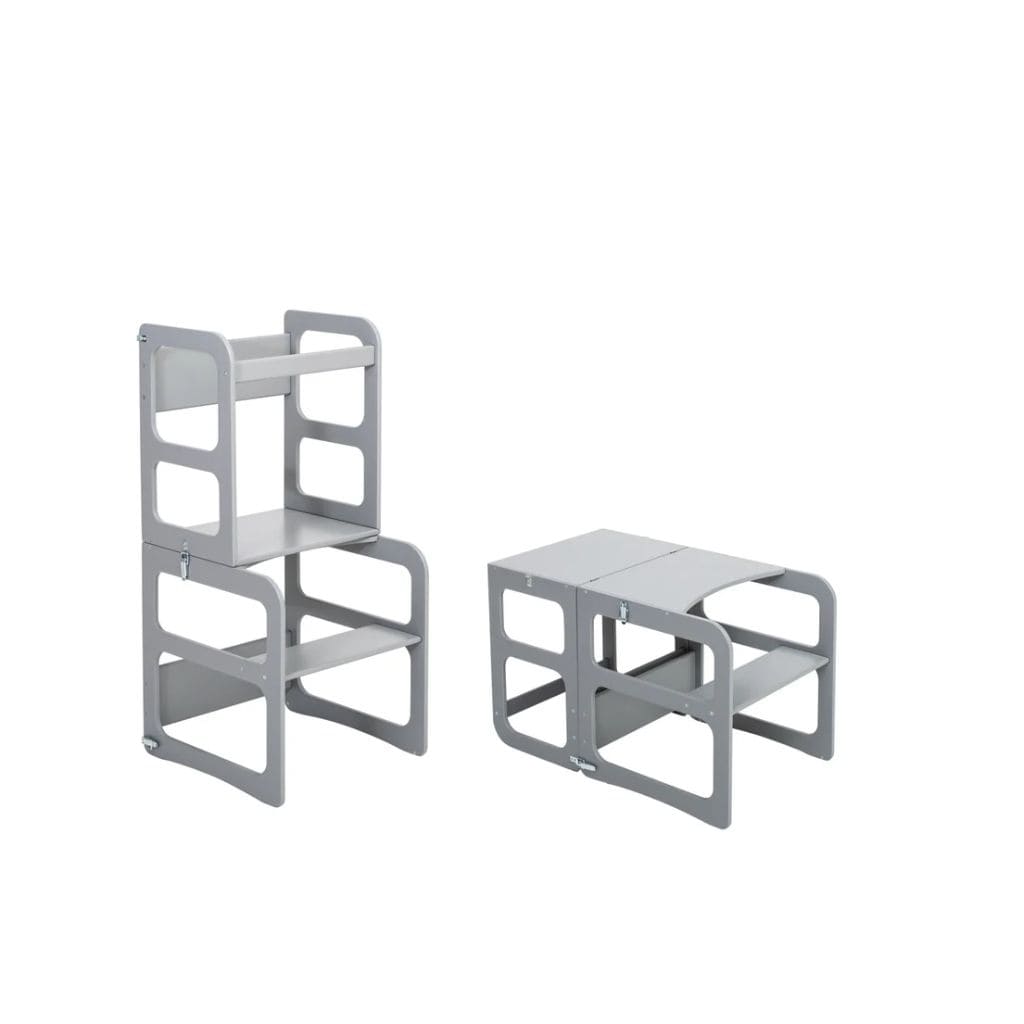 Tour d’Apprentissage Montessori 2-en-1 & Chaise Bébé