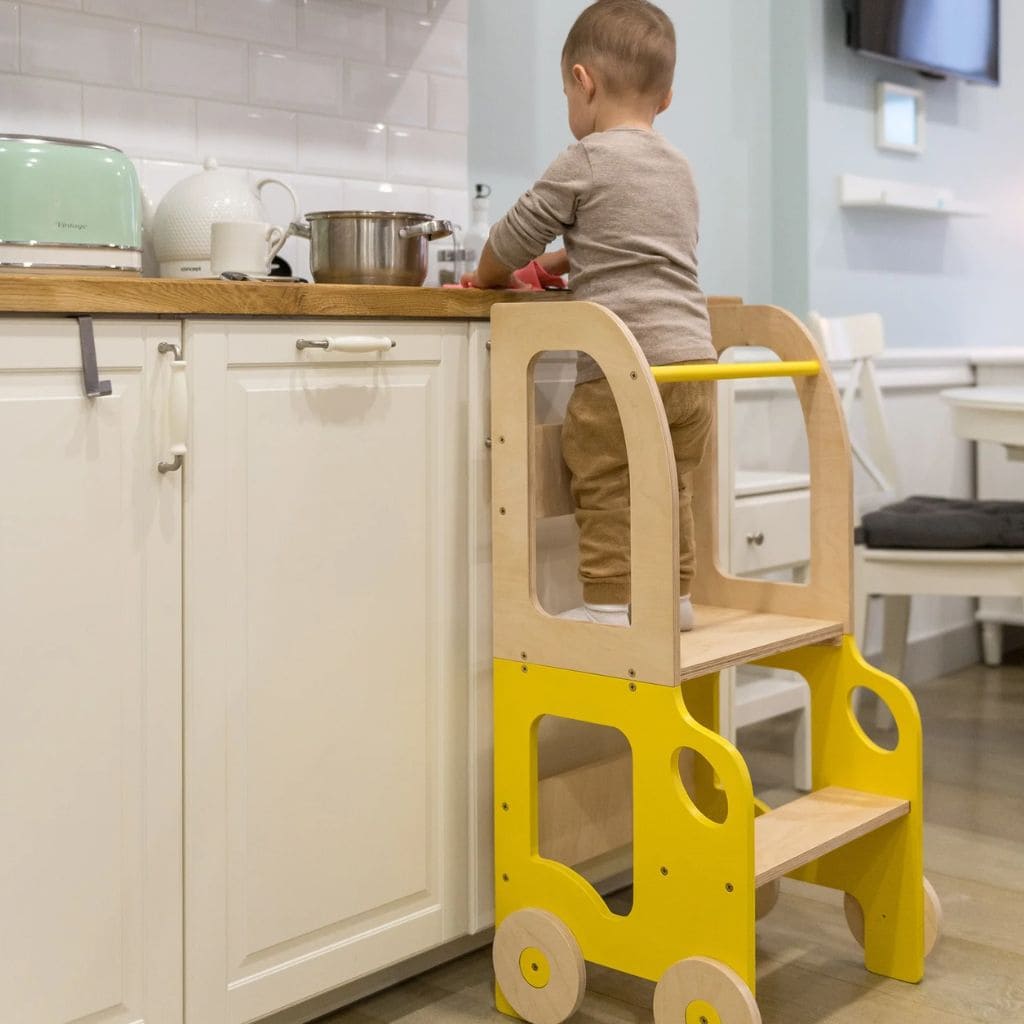 Tour d'Observation 2-en-1 Voiture – Transformable en Table d'Activité