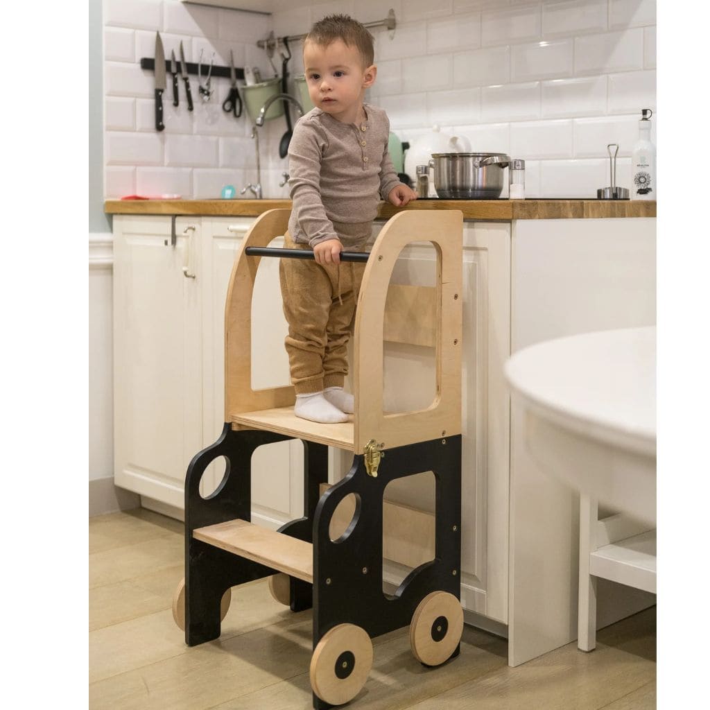 Tour d'Observation 2-en-1 Voiture – Transformable en Table d'Activité