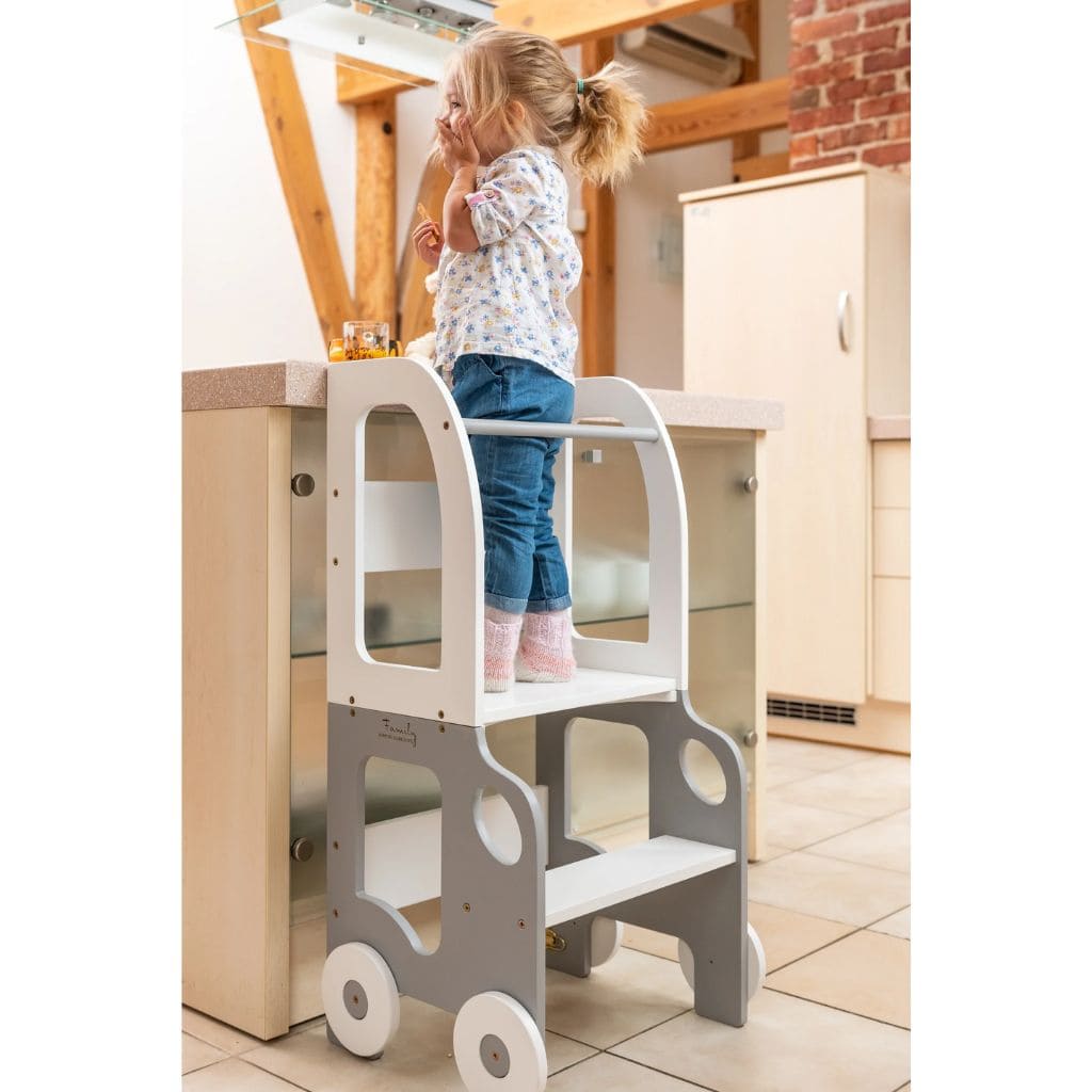 Tour d'Observation 2-en-1 Voiture – Transformable en Table d'Activité