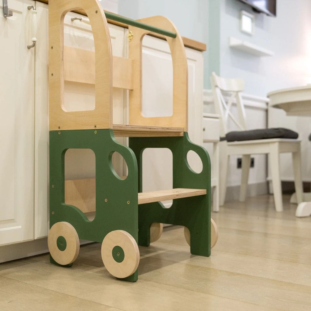 Tour d'Observation 2-en-1 Voiture – Transformable en Table d'Activité