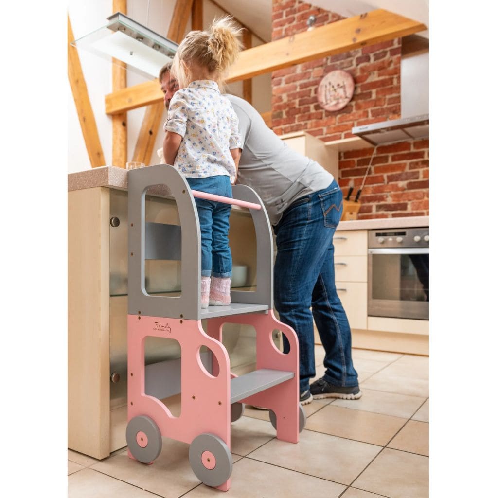 Tour d'Observation 2-en-1 Voiture – Transformable en Table d'Activité