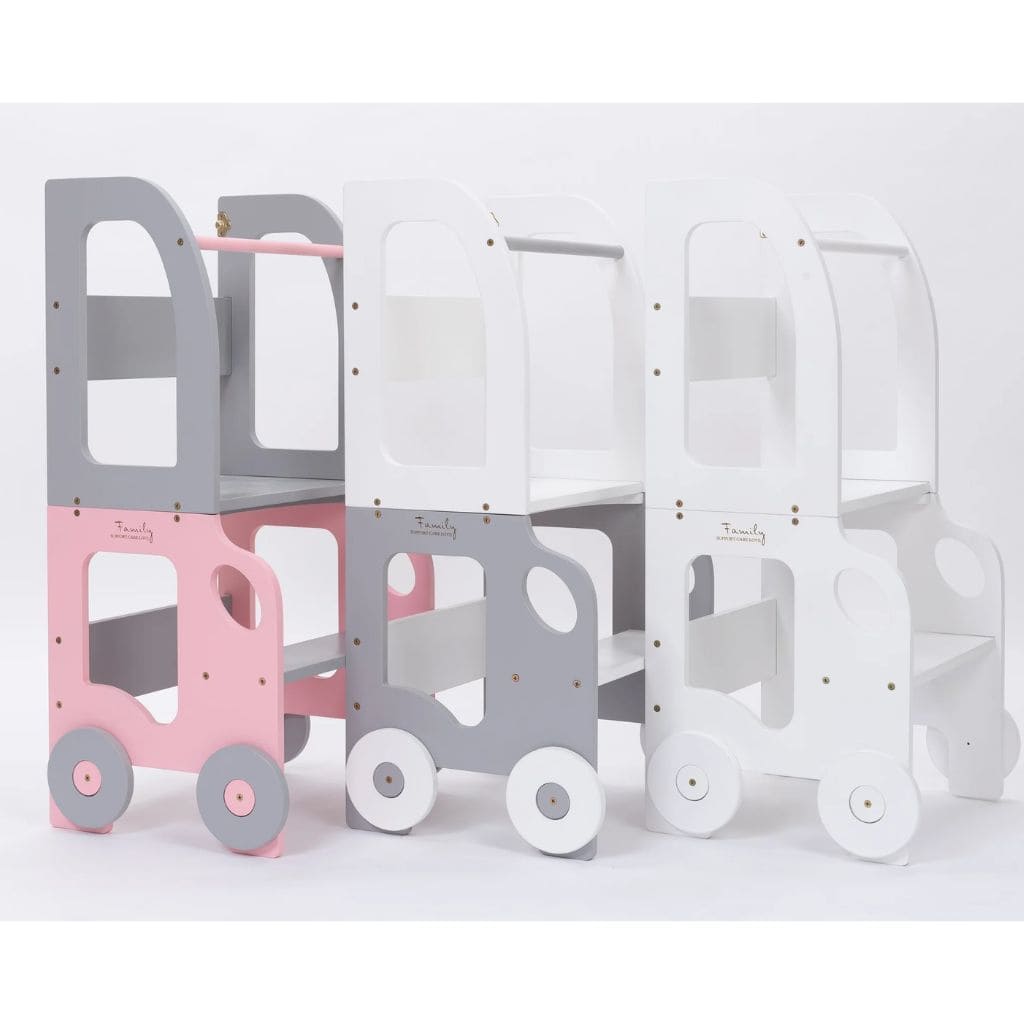 Tour d'Observation 2-en-1 Voiture – Transformable en Table d'Activité