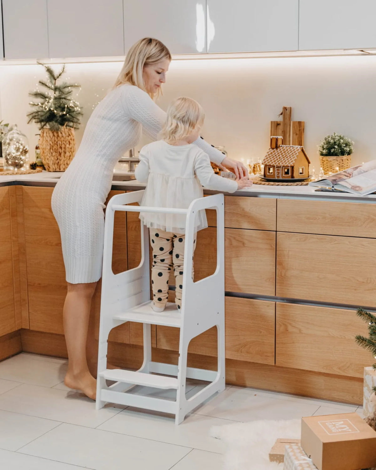 Tour d'Observation Ajustable "Helper" – Hêtre de la Baltique (Évolutive) – Montessori pour enfant – photo 19