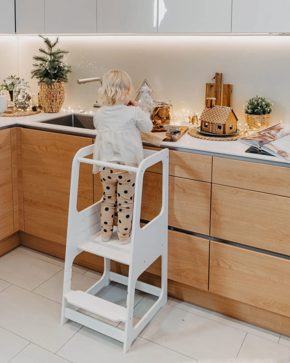 Tour d'Observation Ajustable "Helper" – Hêtre de la Baltique (Évolutive) – Montessori pour enfant – photo 16