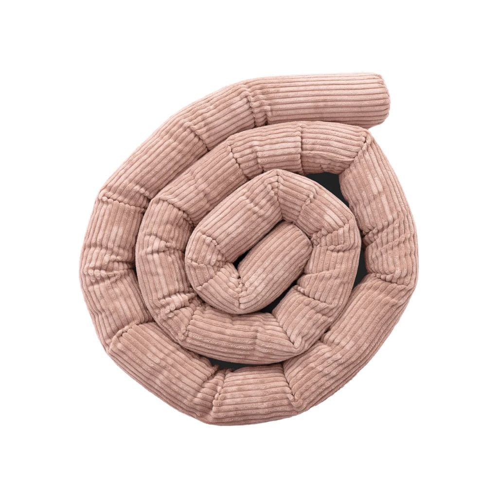 Tour de lit en velours Corduroy -Rose