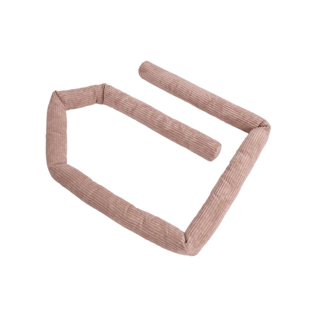 Tour de lit en velours Corduroy -Rose