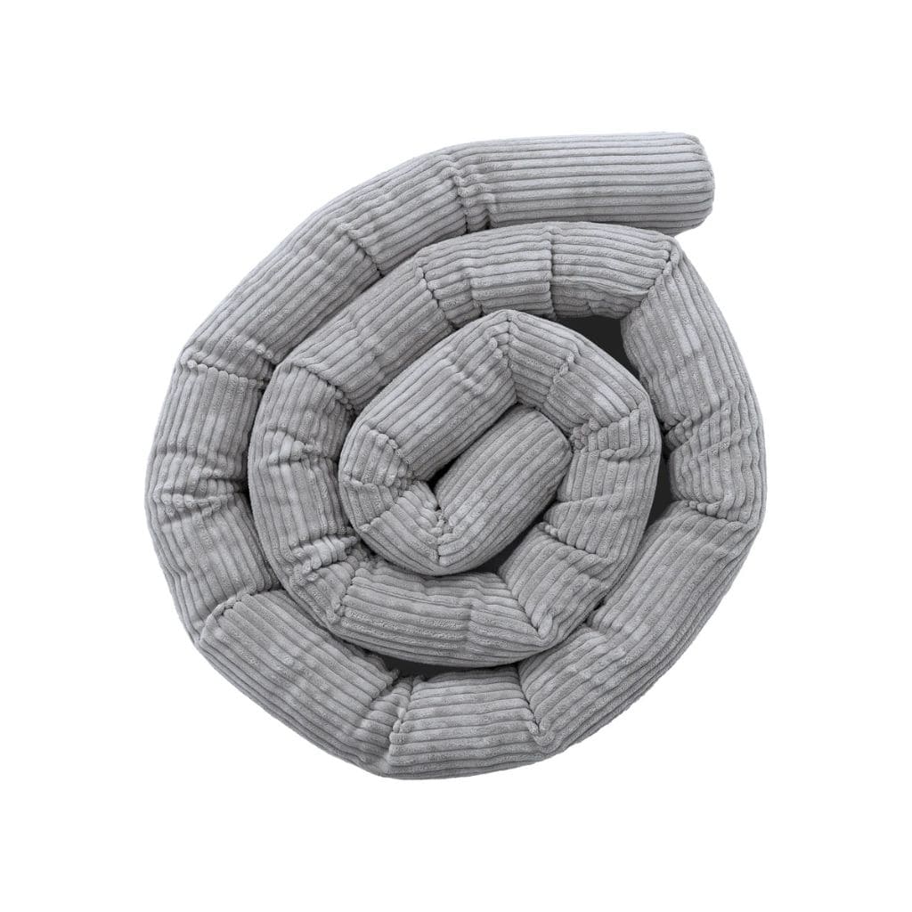 Tour de lit en velours Corduroy - Gris