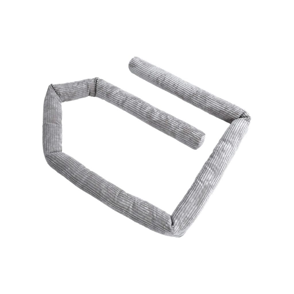 Tour de lit en velours Corduroy - Gris