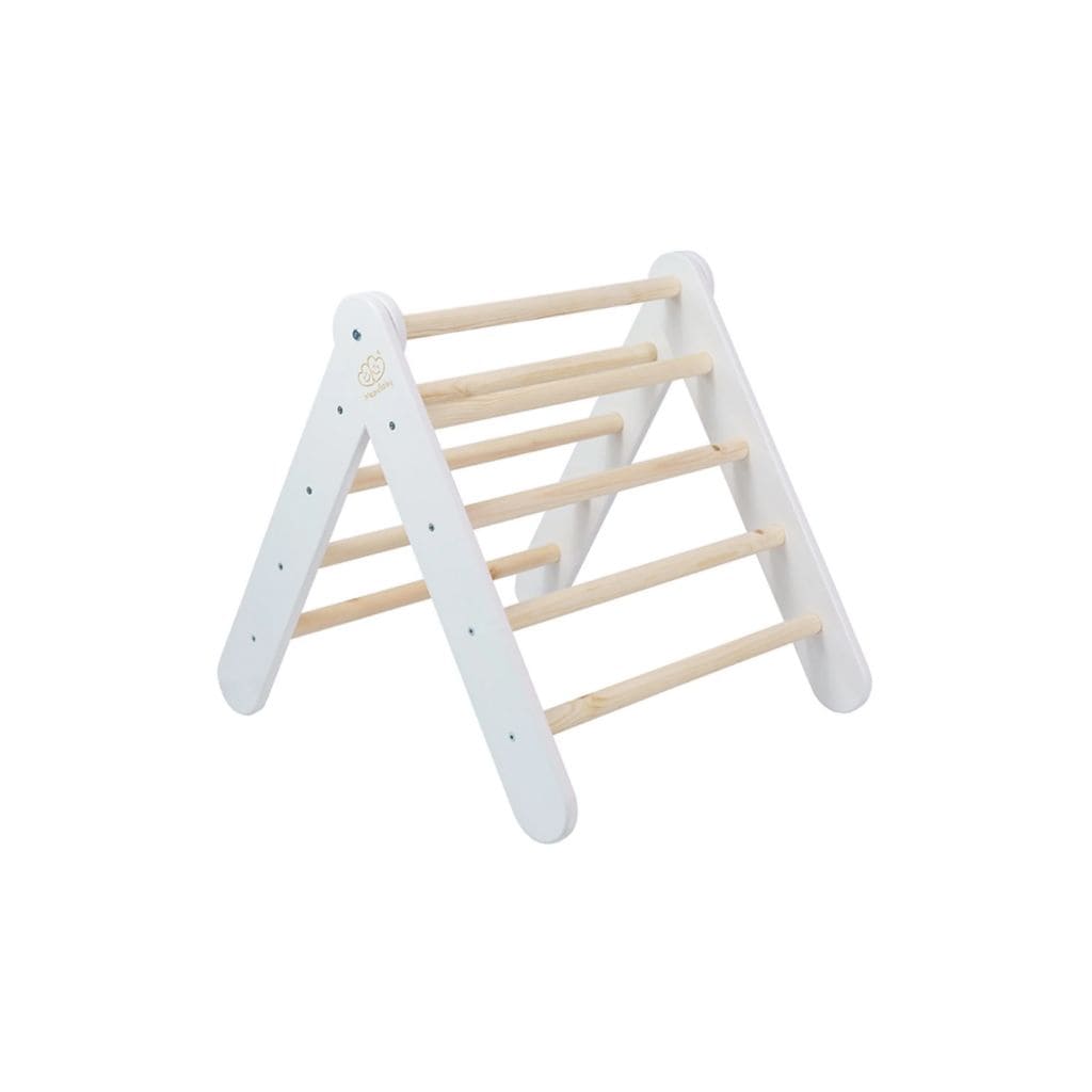 Triangle d’Escalade Pikler Bois Blanc – Jeu Montessori Haut de Gamme