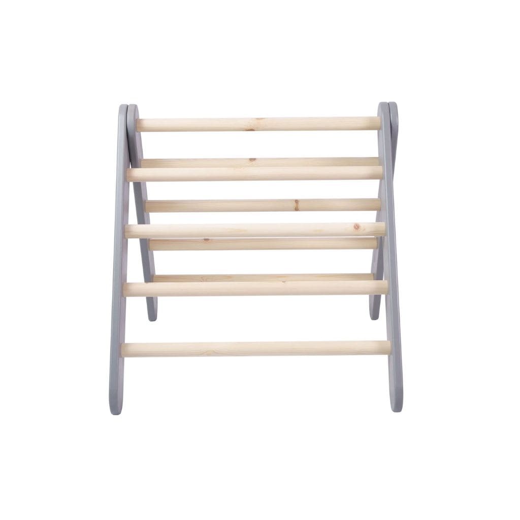 Triangle d’Escalade Pikler Bois Gris – Jeu Montessori Haut de Gamme